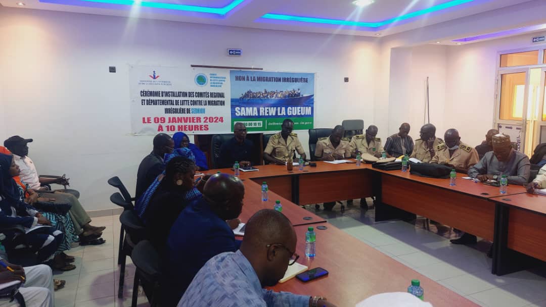 Installation des Comités régional et départemental de lutte contre la migration irrégulière de Sédhiou