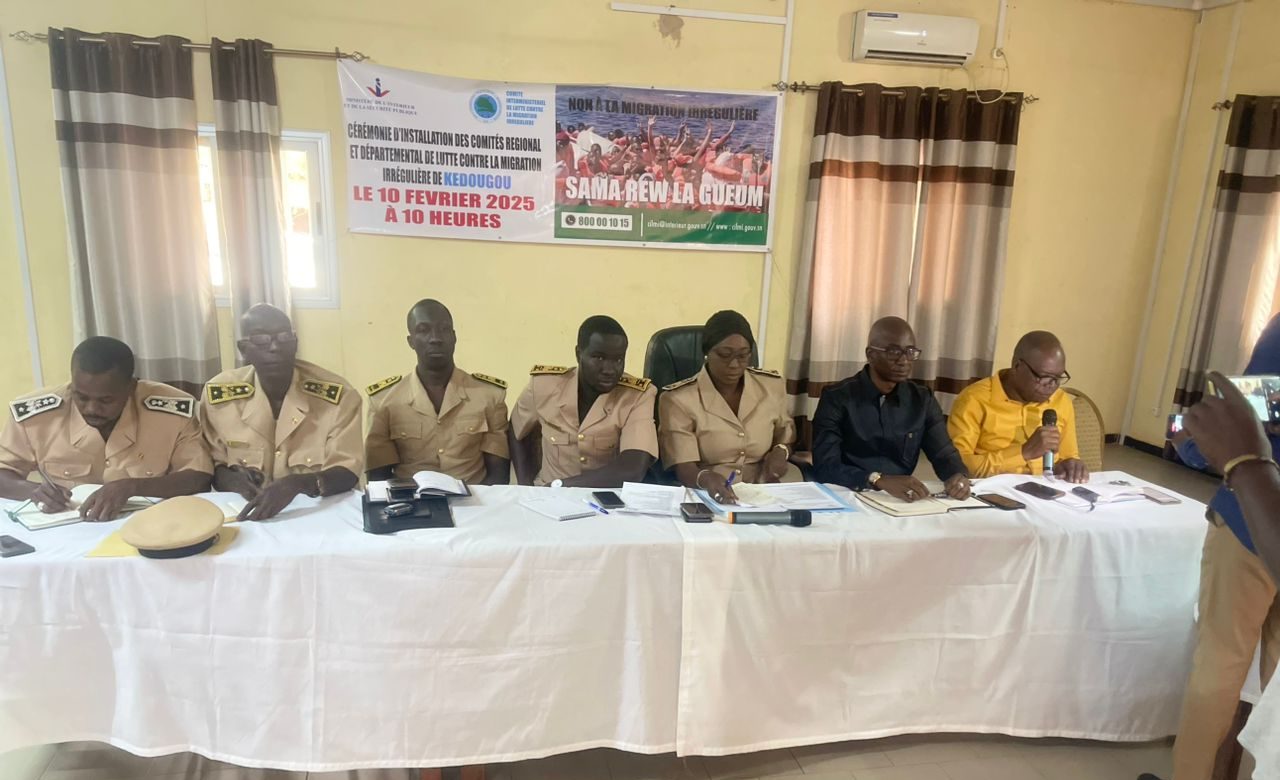 Installation des comités régionaux et départementaux de lutte contre la migration irrégulière (CRLMI et CDLMI) de Kédougou, Tambacounda et Matam.