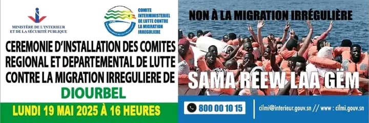 Mise en place des comités de lutte contre la migration irrégulière à Diourbel.