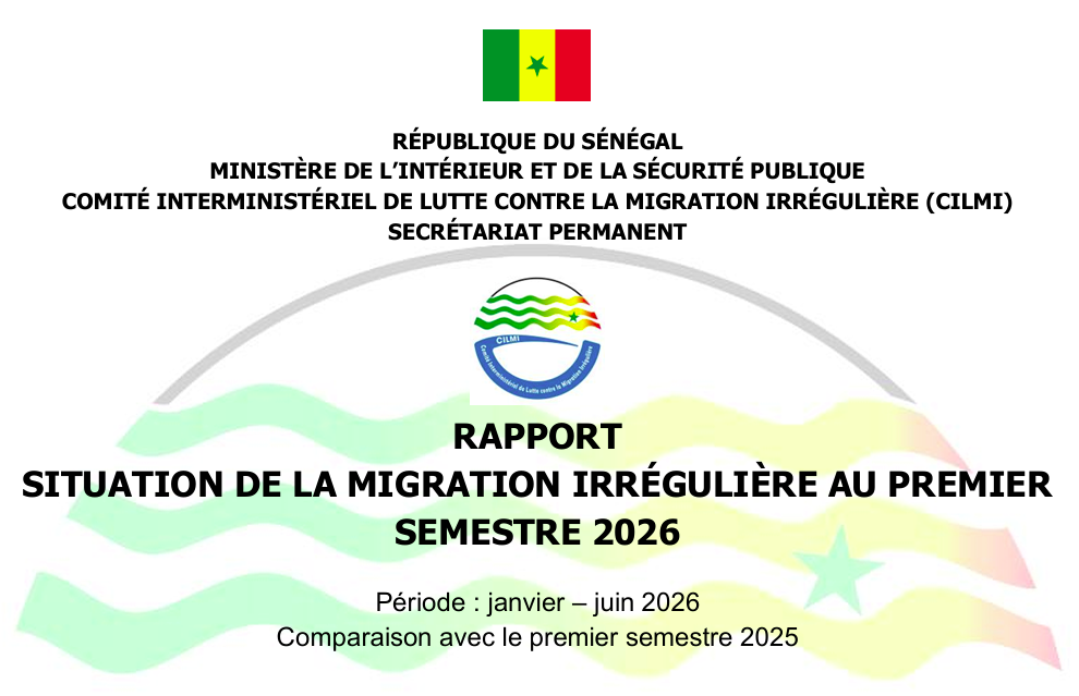 Téléchargez le rapport statistique du Centre de Collecte et d’Analyse des Données Migratoires (CCADM) du CILMI : 1er semestre 2026 comparé à la même période de l’année 2025.